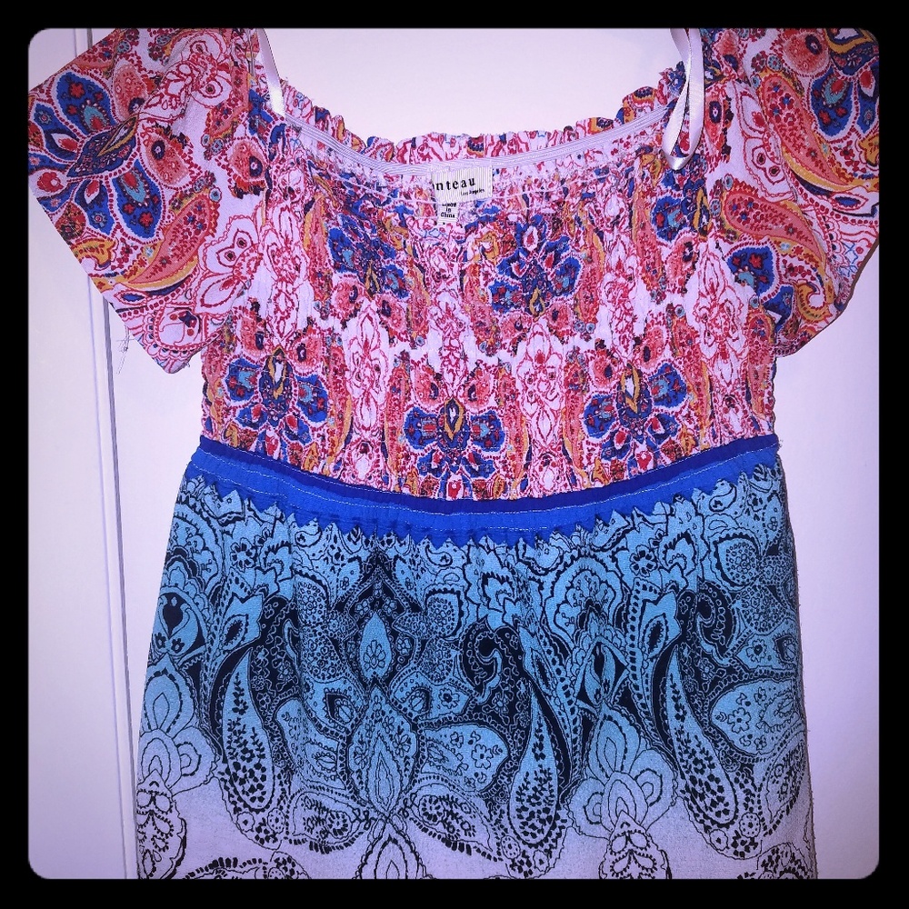 Colorful Peplum Top